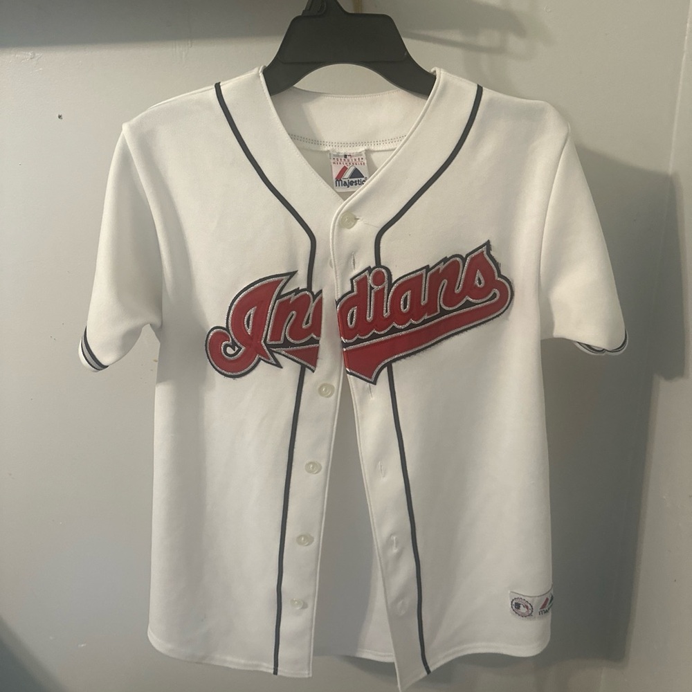 Cleveland Indians majestic jersey authentic size large